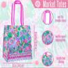 Lilly Pulitzer Market Shopper Bag, Reusable Grocery Tote, Shoulder Bag for Produce or Travel, Me and My Zesty view 4