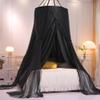 VETHIN Double Layer Princess Round Dome Canopy Bed Curtain for Girls Adults,Children Dreamy Mosquito Net,Cute Bedroom Decoration Castle Play Tent Reading Nook Canopies(Dome-Double Black) view 1