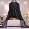 VETHIN Double Layer Princess Round Dome Canopy Bed Curtain for Girls Adults,Children Dreamy Mosquito Net,Cute Bedroom Decoration Castle Play Tent Reading Nook Canopies(Dome-Double Black) view 3