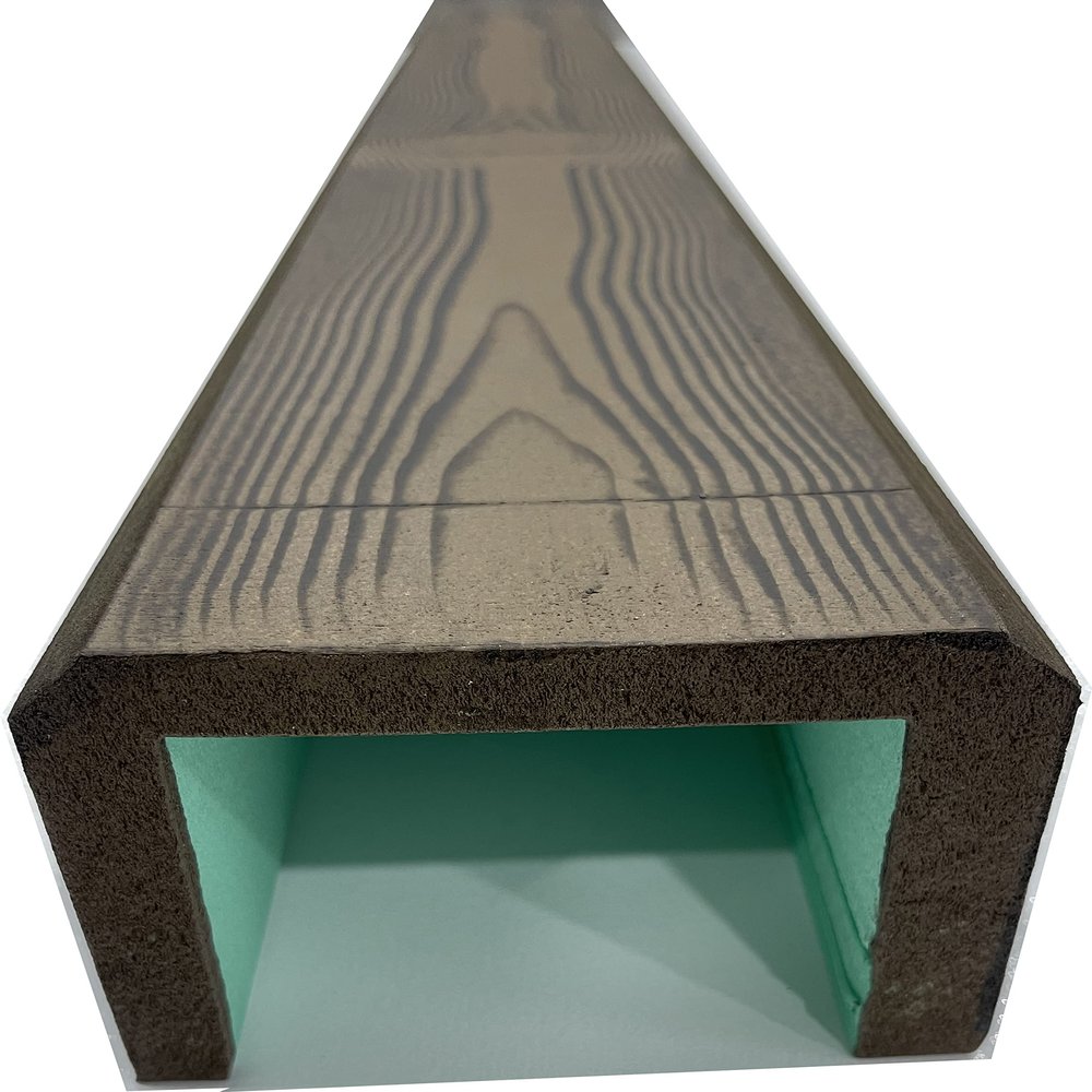 Faux Wood Beam - 48" Long - Wood Look - XPS Foam Material - Easy Installation (4"x6", Walnut)