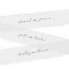 20 Personalized Vellum Belly Bands for 5 x 7 Wedding Invitations and Cards view 1
