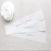20 Personalized Vellum Belly Bands for 5 x 7 Wedding Invitations and Cards view 2