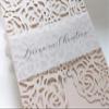 20 Personalized Vellum Belly Bands for 5 x 7 Wedding Invitations and Cards view 4