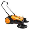 RT980S 38" Outdoor and Indoor Manual Push Floor Sweeper with Triple Brushes, 12-gal Waste Container, 38,000 Square Feet per Hour, Walk-Behind Industrial and Commercial Floor Sweeper view 1