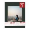 Poster Palooza 22x28 Mat for 16x20 Photo - Precut Textured Black Picture Matboard for Frames Measuring 22 x 28 Inches - Bevel Cut Matte to Display Art Measuring 16 x 20 Inches - Acid Free ONE MAT view 1