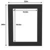 Poster Palooza 22x28 Mat for 16x20 Photo - Precut Textured Black Picture Matboard for Frames Measuring 22 x 28 Inches - Bevel Cut Matte to Display Art Measuring 16 x 20 Inches - Acid Free ONE MAT view 4
