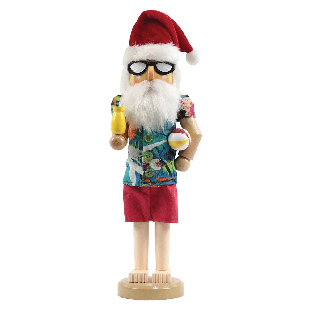 15" Beach Time for Santa Nutcracker