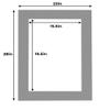 Poster Palooza 22x28 Mat for 16x20 Photo - Precut Mid Grey Picture Matboard for Frames Measuring 22 x 28 Inches - Bevel Cut Matte to Display Art Measuring 16 x 20 Inches - Acid Free ONE MAT view 4