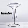 Wine Decanter Drying Stand, Stainless Steel Wine Decanter Rack Holder with Silicone Head Upside Down Red Wine Decanting Drying Stand Accessories view 4