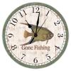 Gone Fishing Clock, Ornamental Fish Clock,Fishing Gifts for Dad,Gifts for Fishermen,Novelty Wall Clock,Decor,Gone Fishing,Father's Day,Fishing Clock, Gift for Him view 1