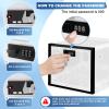 Medicine Lock Box for Safe Medication, Premium Material Lockable Storage Box Locking Organizer Bin with Combination Code for Fridge Food/Snacks/Phone/Tablet Jail/Home/Office Storage Lockers view 3