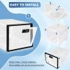 Medicine Lock Box for Safe Medication, Premium Material Lockable Storage Box Locking Organizer Bin with Combination Code for Fridge Food/Snacks/Phone/Tablet Jail/Home/Office Storage Lockers view 4