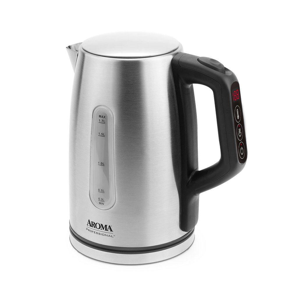 AROMA Professional 1.7L / 7-Cup Electric Stainless Steel Kettle (AWK-1810SD)
