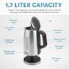 AROMA Professional 1.7L / 7-Cup Electric Stainless Steel Kettle (AWK-1810SD) view 4