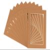 12x16 Mat for 8x12 Photo - Precut Aged Oak Brown Picture Matboard for Frames Measuring 12 x 16 Inches - Bevel Cut Matte to Display Art Measuring 8 x 12 Inches - Acid Free Pack of TEN MATS view 3