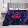 Cancer Zodiac Sign Throw Blanket Ultra-Soft Micro Fleece Blanket Travel Blanket Suitable for Rooms Sofa 50"x40" view 2