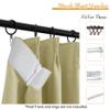 Frelement Blackout Thermal Insulated Curtains Indoor Pinch Pleat Curtains 96 Inch Length Noise Reduction Window Curtain Panels for Bedroom, Beige, 84" W x 96" L, 1 Panel view 4