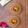 India Gift Hub Brass Diyas Holder Akhand Diyas Traditional Pooja Accessories Diwali Candle Holder Home Decor Decorative Holder Deepak for Temple (Pack of 12) view 3