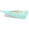 OnlineChoiceSheet StretchWrap Box Spring Cover - 100% Egyptian Cotton Wrap Around 4 Sides Bed Skirt for Hotel & Home, Fits Box Springs up to 14 - Queen, Aqua Blue view 2
