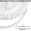 Aodaer 4 Pieces Seal Lid 5 Gallon Bucket Twist Lid Food Storage Container Lid Reusable Plastic Seal Lid Food Storage Container Lids (White) view 3