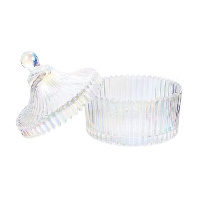 Beaupretty Manicure Cup with Lid Glass Nail Art Jar for Mixing Liquids Dappen Dish Accessory for Nail Salon and Home Use for Gel and Applications
