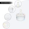 Beaupretty Manicure Cup with Lid Glass Nail Art Jar for Mixing Liquids Dappen Dish Accessory for Nail Salon and Home Use for Gel and Applications view 3