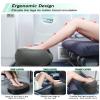 JefDiee Inflatable Travel Foot Rest Pillow, Kids Airplane Bed, Adjustable 3 Layers Height Leg Rest Pillow, Adults Travel Essentials Great for Airplane, Office, Home, Trains, Cars (Dark Grey) view 4