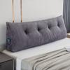 Activance Large Triangular Headboard Wedge Bed Rest Reading Pillow Backrest Positioning Support Bolster Cushion with Removable Cover (Grey, Full: 54x8x20 Inches) view 1