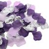 1000PCS Purple Lavender Silver Silk Rose Petal Violet Lilac Silver Artificial Flower Petal for Wedding Flower Girl Basket Aisle Runner Scatter Dinner Table Party Confetti Graduation Decoration view 1