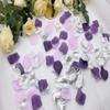 1000PCS Purple Lavender Silver Silk Rose Petal Violet Lilac Silver Artificial Flower Petal for Wedding Flower Girl Basket Aisle Runner Scatter Dinner Table Party Confetti Graduation Decoration view 3