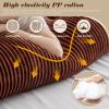 Activance Large Triangular Headboard Wedge Bed Rest Reading Pillow Backrest Positioning Support Bolster Cushion with Removable Cover (Brown, Twin: 39x8x20 Inches) view 3