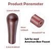 2Pcs Wooden Beer Tap Handle Wooden,Black & Brown Classic,3/8''-16 Thread view 2