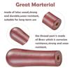 2Pcs Wooden Beer Tap Handle Wooden,Black & Brown Classic,3/8''-16 Thread view 3