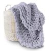 Gruytoie Chunky Knit Blanket, Knitted Blanket, Chenille Blanket, Big Blanket Super Soft Hand Knit Throw Blanket Throw Blanket Warm Soft and Comfortable, Washable view 1