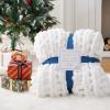Gruytoie Chunky Knit Blanket, Knitted Blanket, Chenille Blanket, Big Blanket Super Soft Hand Knit Throw Blanket Throw Blanket Warm Soft and Comfortable, Washable view 3