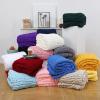 Gruytoie Chunky Knit Blanket, Throw Chenille Cable Handmade Chunky Knit Throw Blanket, Warm Soft Cozy, for Bed Chair Sofa Best Gift view 2