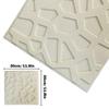 LKXHarleya 10PCS 3D Foam Wall Stickers Waterproof Decorative Wall Panels Living Room Bathroom Kids Bedroom TV Background Self Adhesive,White view 2