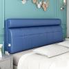 ZZYK Modern Faux Leather Upholstered Headboard Queen Size Tufted Button Headboard Full Size Headboards for Home Bedroom Bench Soft Case Cushion,Blue,78.7"/200cm(King) view 1