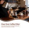 Pour Over Coffee Filter, Non Porous Coffee Strainer Alumina Ore Tea Filter Cone Paperless Reusable Single Cup Coffee Maker view 3