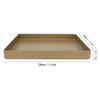 28x28x3cm Gold Aluminum Alloy Sheet Cake Pan,Nonstick Cookie Sheet Baking Tray, Square Shape Non-Stick Baking Tray Bread Pizza Tray Baking Tool, Nonstick Cookie Sheet Baking Tray, 28x28x3cm Gold view 3