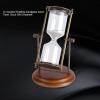 Sand Timer, Sand Timer Decor, 15 Minutes Metal Rotating Sand Glass Timer Clock Hourglass Table Ornament Home Decor Gift, Sand Timer Decor, Sand Timer, 15 Minutes Metal Rotahourglass Timer Sand Cere view 3