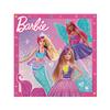 Procos - Paper Napkins FSC Barbie Fantasy (33 x 33 cm, Double Veil), 20 Pieces, Pink, Light Blue, 94568 view 1