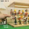NONEMEY Clear Acrylic Display Case Stand with LED Light 2/3/4/5/6 Tier Storage Box Showcase Dustproof Organizer Box for Collectibles (5Tier 12.4*12.2*12inch ) view 2