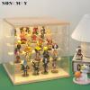 NONEMEY Clear Acrylic Display Case Stand with LED Light 2/3/4/5/6 Tier Storage Box Showcase Dustproof Organizer Box for Collectibles (5Tier 12.4*12.2*12inch ) view 3
