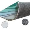 Abstract Modern Geometric Brown Art Kitchen Bath Shower Door Welcome Mat for Bedroom/Living/Laundry Room,Washable Bathroom Bathtub Runner Rug,Ombre Green White Ocean Seawaves,Outdoor Doormat,24"x35" view 4