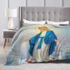 YUNTONG Holly Mary Blessed Virgin Mary Our Lady of Guadalup Adult Kids Fleece Blanket Throw Blanket for Bedding Living Room Decor Sofa Blanket 80"X60" view 4