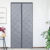 YZJJ Insulated Door Curtain,Thermal Magnetic Self Sealing Reinforced Door Screen,Winter Stop Draft Keep Cold Out Door Cover Partition Drape Blackout Barrier for Kitchen, Bedroom, Air Conditioner Room view 1