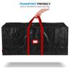 Zober Christmas Tree Storage Bag - Fits 7.5 Ft Artificial Trees - Plastic, Waterproof Christmas Tree Bag For Storage Box For Xmas - Strong, Durable Handles - Label Card Slot - Black view 3