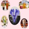 Gmark 50pc 7.5" Extra Long Plastic Purple Spoons, Ice Cream Spoons Dessert Spoons GM1119 view 3