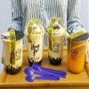 Gmark 50pc 7.5" Extra Long Plastic Purple Spoons, Ice Cream Spoons Dessert Spoons GM1119 view 4
